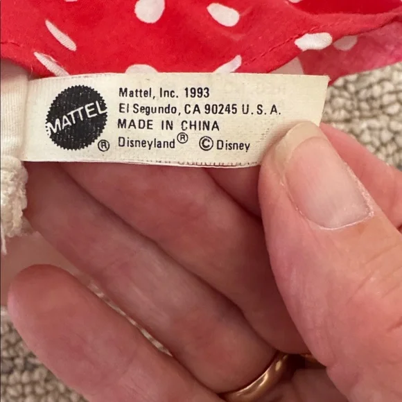 Vintage Minnie Mouse and Mickey Mouse Hand Puppets Mattel, Inc. 1993 Disney - Picture 4 of 4